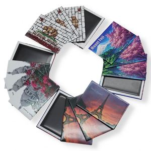 Aimant décoratif pour réfrigérateur en fer blanc 80x53MM, impression offset avec pelliculage brillant, thème tourisme rural - Product Image 2
