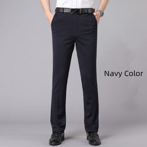 Hot Sell MTR-21 Spring and <b>Summer</b> <b>Men's</b> Business Casual Elastic <b>Trousers</b> Loose Straight <b>Trousers</b> - Product Image 2