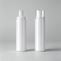 Flacon pulvérisateur cosmétique PET 100 ml blanc avec bouchon transparent pour tonique facial et spray fixateur de maquillage
