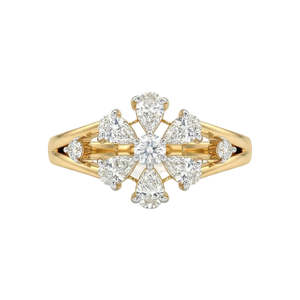 Bague de fiançailles solitaire en diamant de laboratoire multi-tailles, OEM/ODM personnalisée, or massif 14K/18K/22K, luxe blanc/rose, cadeau d'anniversaire - Product Image 1