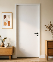 Nouvelles Arrivées Porte Intérieure Moderne en Bois Massif pour Chambre à Coucher – Design Couleur Bois