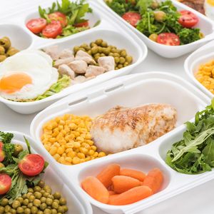 Eco-friendly BPA Free Biodegradable Reusable 3 Compartment Sugarcane Clamshell Food <b>Container</b> Lid 30 oz Microwavable Recyclable - Product Image 6
