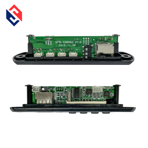 Nhà sản xuất skd lắp ráp MP3 Bộ giải mã của xe 12V 5V MP4 màu đỏ hiển thị với điều khiển từ xa mô-đun USB TF FM AUX kết nối - Product Image 5