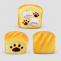 Jouet anti-stress mignon en forme de patte de chat, type Squishy à rebond lent, taille paume, 10cm x 8.5cm x 6.5cm