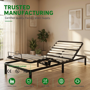 Factory Wholesale Adjustable <strong>Bed</strong> <strong>Double</strong> Folding <strong>Bed</strong> Frame Wooden Slatted <strong>Beds</strong> <strong>Base</strong> Zero Gravity Wireless Remote - Product Image 1