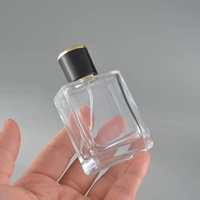 Flacon de parfum en verre à col vissé 30ml 50ml 100ml, vide, rechargeable, avec pulvérisateur, pour échantillons, atomiseur cosmétique vide