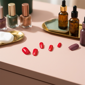 Puntas de Uñas Solid Rose Red, Paquete de 16 - Product Image 2