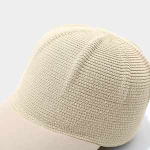 หมวกฟางสไตล์ญี่ปุ่น ดีไซน์เรียบง่าย ทันสมัย สำหรับผู้หญิง ป้องกันแสงแดด ตกแต่งด้วยการเย็บแบบสดใส หมวกเบสบอลทำจากฟางกระดาษและผ้าฝ้าย - Product Image 6
