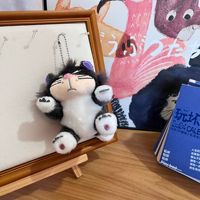 Vente chaude sac en peluche pendentif poupée en gros poupée en peluche vilain Lucifer chat porte-clés