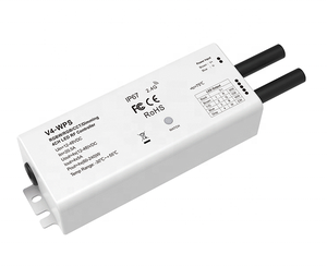 Contrôleur étanche IP67 V4-WPS 4CH*5A 12-36VDC, contrôleur sans fil RF 2.4G à 4 canaux, tension constante, variateur LED RGB RGBW - Product Image 1