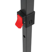 Tente Pop-Up 3,6 x 3,6 m avec parois latérales en maille, structure en acier, portes zippées, abri d'ombrage pour camping et événements en extérieur