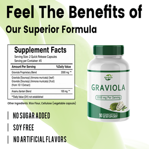 Haccp OEM ODM Graviola Soursop Capsules <b>Supplement</b> Soursop Leaves Capsules for Immune Support & Antioxidant Support - Product Image 3