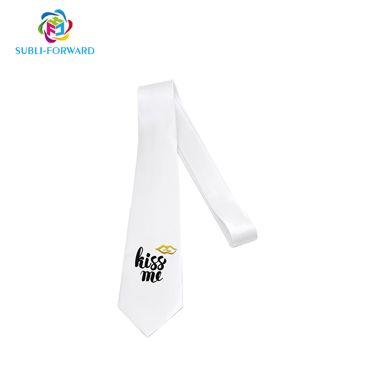 Оптовая продажа, мужские классические, повседневные, модные, конкурентоспособные цены, прочные, чистые, полиэфирные, белые, сублимационные Галстуки