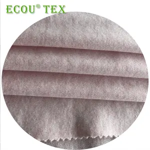 PLANT DYEING 95% cotton 5% spandex interlock fabric 220gsm