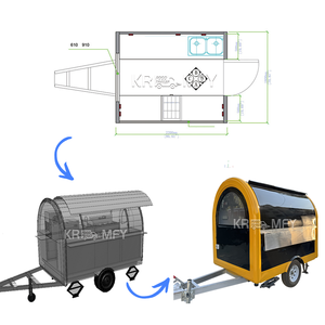 China Concesión País Multifuncional Personalizable Popular Street Food Trailer Food Truck Fast Food Van - Product Image 6