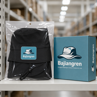Sombrero de Sol Bajiangren Negro para Exteriores con Solapa para el Cuello, Protección UV UPF 50+, Impermeable, Transpirable, con Malla Táctica, Gorra de Senderismo, Venta al Por Mayor