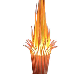 Luz con motivo de madera de Fresno resplandeciente a prueba de lluvia, hoguera, fiesta, llama, chimenea de vapor electrónica, lavabo, Dionysus, desfile de carnaval, antorcha - Product Image 1