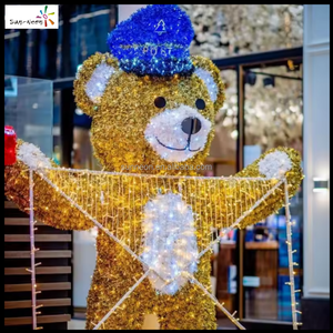 Luces navideñas para exteriores, impermeables, con diseño de oso LED, para bodas, San Valentín, Año Nuevo, Diwali - Product Image 2