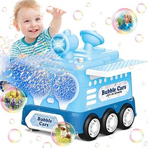 Vente chaude Automatique Savon Bulles Maker Souffleur Pour Enfants En Plein Air Jouet En Plastique Dessin Animé Voiture Enfants Machine À Bulles Avec Lumière - Product Image 2