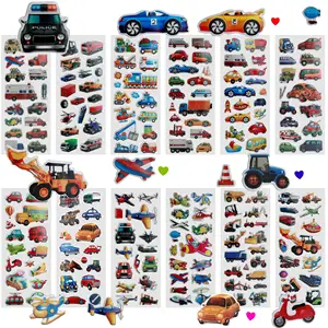 Stickers Feestartikelen Kits Cartoon Jongen 3d Custom Print Metalen Auto Sticker Luchtbel Gratis Gezwollen Stickers Voor Peuters Kinderen