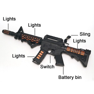 Fucile Giocattolo Elettrico in Plastica M416 con Luci e Suoni, Pistola Giocattolo Elettrica con Otto Suoni - Product Image 4