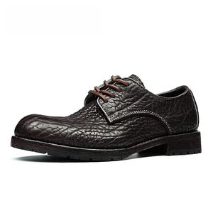 Zapatos de Cuero Vacuno Transpirables e Impermeables para Hombre, Elegantes, para Fiestas, Uso Casual, Resistentes a Impactos, Zapatos de Vestir y Oxford - Product Image 3