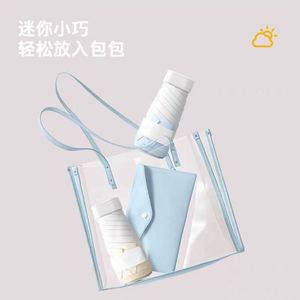 Parapluie classique personnalisé en alliage d'aluminium à cinq plis, logo personnalisable, résistant aux UV, semi-automatique, pliable, cadeau d'affaires - Product Image 5