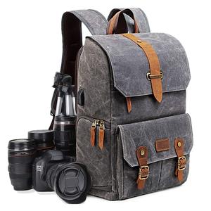 Sac à dos en toile imperméable pour <span class=keywords><strong>appareil</strong></span> <span class=keywords><strong>photo</strong></span> Sac à dos 15 pouces pour ordinateur portable <span class=keywords><strong>Nikon</strong></span> Sony Accessoires pour <span class=keywords><strong>appareil</strong></span> <span class=keywords><strong>photo</strong></span> et objectif trépied - Product Image 4