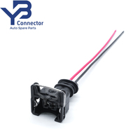 282189-1 TE Connectivity Konektor AMP 2 Pin Betina 48V Siap Pakai 2.8mm Konektor Tertutup Pigtail