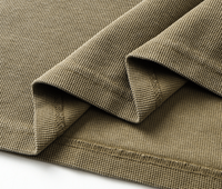 Chemise Henley en tissu gaufré 325 GSM, personnalisable avec votre propre logo, chemises en coton, col rond, coupe ajustée, imprimé, manches courtes pour homme