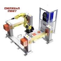 Estación de Soldadura Robótica Industrial con Brazo Robótico de Seis Ejes, PLC, Motor, Posicionador de Cabezal y Contrapunto para Vigas Largas, Tuberías y Estructuras