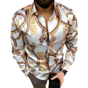 RNSHANGER mode hommes revers <span class=keywords><strong>chemises</strong></span> décontracté Design imprimé à manches longues rue hommes Slim Fit <span class=keywords><strong>chemises</strong></span> Streetwear <span class=keywords><strong>taille</strong></span> 3XL chemise - Product Image 1