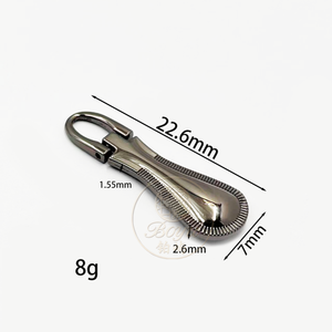 Tête de fermeture éclair en alliage de zinc pour bagages, style vintage, professionnel, de luxe, accessoires de type fermeture éclair, vente en gros - Product Image 5