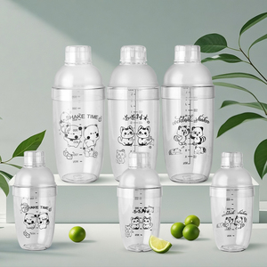 Nhà Máy ouyada bán buôn 500/700ml tùy chỉnh nhựa PC Lắc chai uống Mixer BOBA trà Shaker cup với các phép đo - Product Image 4