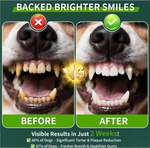 Polvo Limpiador Dental para Perros, Limpia Suavemente los Dientes <span class=keywords><strong>de</strong></span> las Mascotas, Promueve la Salud Bucal, Elimina el Sarro y las Manchas Amarillas - Product Image 3