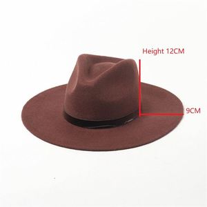 Sombrero Fedora de Lana de Ala Ancha X1004, Sombreros de Fieltro de Lana Unisex, Sombreros Transpirables Personalizables - Product Image 4