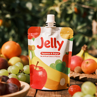 Emballage liquide en sachet debout personnalisé pour jus de fruits, eau liquide, boisson, mini recharge liquide, sachet en plastique debout, sachet à bec verseur