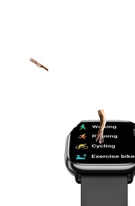 นาฬิกาอัจฉริยะสี่เหลี่ยมกันน้ำ HD12ใหม่2024สายซิลิโคนสายรัดข้อมือ BT Call Ai Voice นาฬิกาผู้หญิงโหมดการฝึกอบรม - Product Image 6