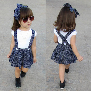 ชุดเดรสเด็กทารก เสื้อผ้าเด็กขายส่ง ชุดเอี๊ยมเด็กผู้หญิงสำหรับฤดูร้อนจากจีน - Product Image 4