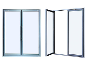 Congelador vertical de exhibición SHHAG FD-02 de doble temperatura con puertas de vidrio y marco calefactor (solo la unidad) - Product Image 2
