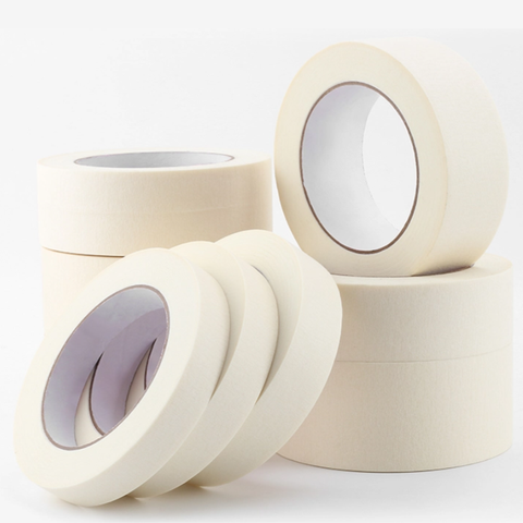 Professional Auto Painters Waterproof Masking Tape Crepe Paper Color-Coded Pressure Sensitive Temperature for Car Use