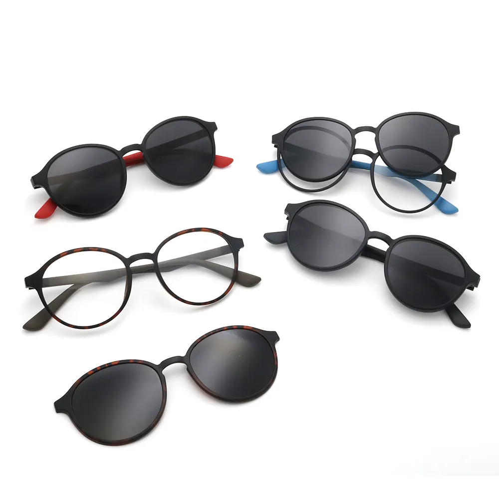 2022 ready new model optical eyewear frame polarized ultem clip on sunglasses OEM