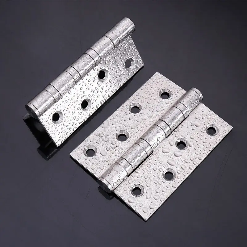 4 Inch High-end 201/304 Stainless steel 4 Ball bearing Door hinges Furniture Decorative Accessory for Wooden Door