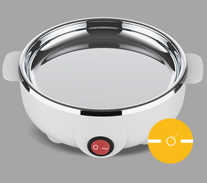 घरेलू थोक पोर्टेबल स्वचालित मिनी अंडे कुकर मशीन इलेक्ट्रिक स्टेनलेस स्टील बॉयलर 2 परत तेजी से रसोई के लिए - Product Image 6