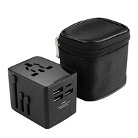 Adaptador de Viaje Universal Internacional RRTRAVEL HHT520 para Australia, Enchufe con 8 Tomas de Corriente, 2 Puertos USB-C, 1 Año de Garantía, PC+ABS