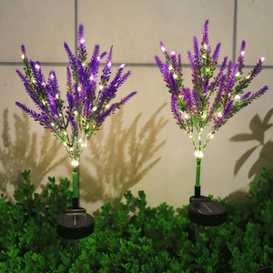 Lámpara Solar de Jardín con Forma de Lavanda, LED, Resistente al Agua, para Patio y Jardín - Product Image 5