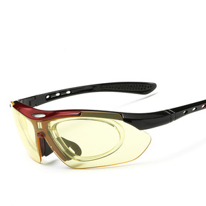 Lunettes de cyclisme Xsy noires avec verres polarisés PC UV400, coupe-vent, pour sports de plein air, pêche, conduite - Product Image 3