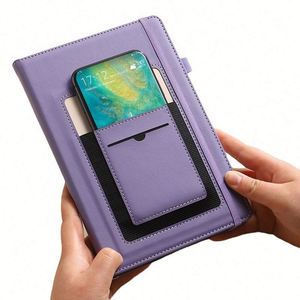 Budget PU Leather Business Style Portable Notepad Non-Dated Pages Silk Screen Printed for Promotional Gifts Financial Planning - Product Image 6