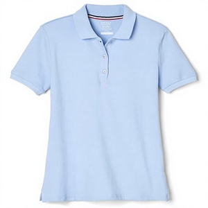 Camiseta de Manga Corta Azul Claro para Mujer FRENCH COAST, Color Sólido, Transpirable, Compresible, Ecológica, Tejido Piqué Informal - Product Image 1