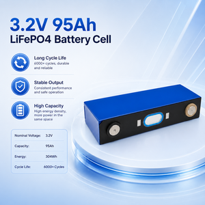 เซลล์แบตเตอรี่95Ah Lfp 3.2V 304Wh ได้ยาวนานเซลล์ลิเธียมเหล็กฟอสเฟตสำหรับ - Product Image 2